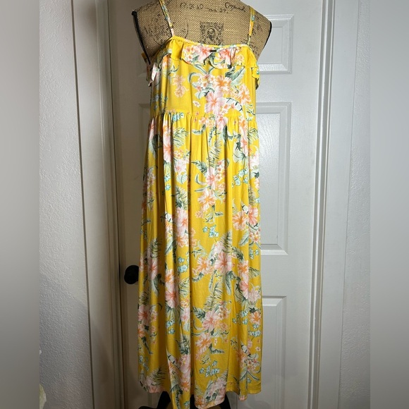 O'Neill Yellow Floral Kids Dress - Picture 3 of 7